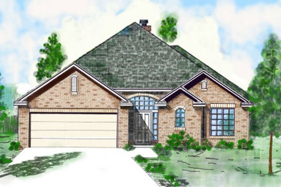 Exterior - Front Elevation for Traditional House Plan #52-210 - 3 bed, 3 bath