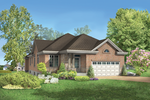 European Exterior - Front Elevation Plan #25-4618