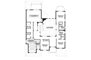 Floor Plan - Upper Floor for Mediterranean House Plan #420-292 - 4 bed, 5.5 bath
