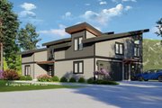 Modern Style House Plan - 3 Beds 3.5 Baths 2985 Sq/Ft Plan #932-612 