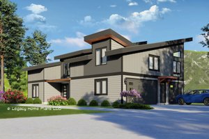 Modern Exterior - Front Elevation Plan #932-612