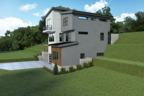 Exterior - Other Elevation 1 for Contemporary House Plan #1070-188 - 4 bed, 4 bath