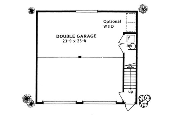 Architectural House Design - Traditional Garage with living space