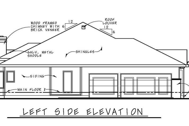 Home Plan - Exterior - Other Elevation for Traditional House Plan #20-2244 - 3 bed, 2.5 bath
