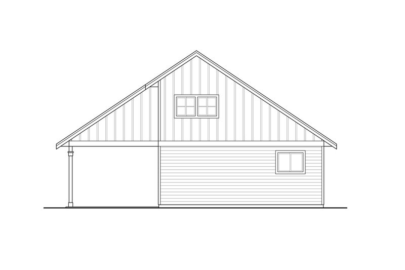 House Plan Design - Exterior - Rear Elevation for Traditional House Plan #124-1275, 0 bath