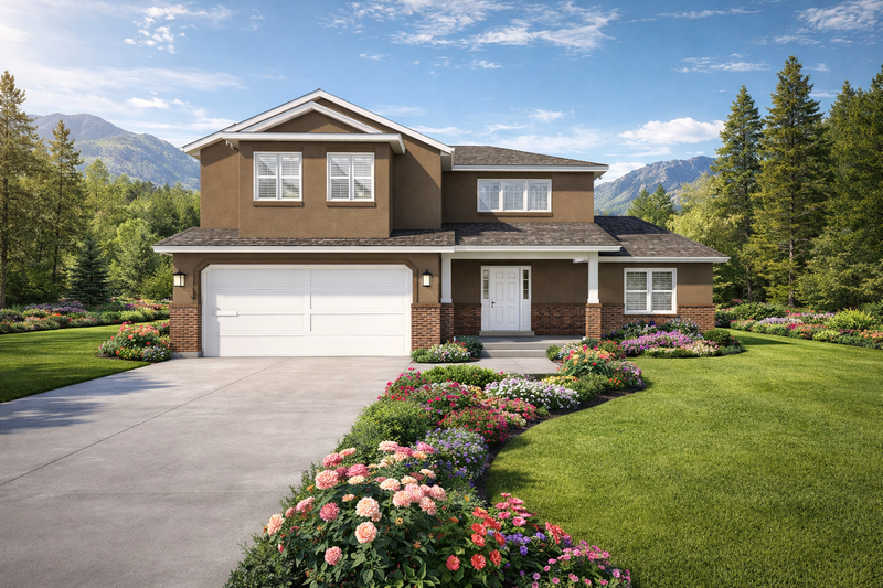 Architectural House Design - Traditional Exterior - Front Elevation Plan #1060-448