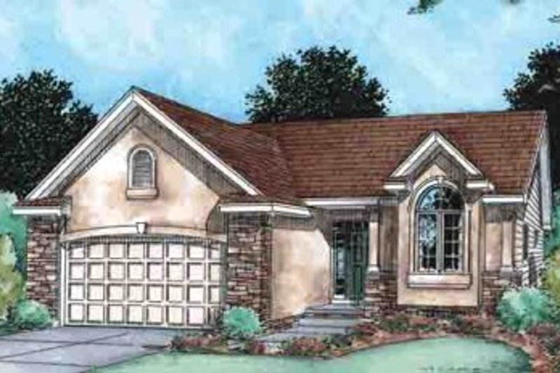 Dream House Plan - European Exterior - Front Elevation Plan #20-1509