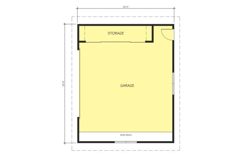 Dream House Plan - Floor Plan - Main Floor for Ranch House Plan #888-14, 0 bath