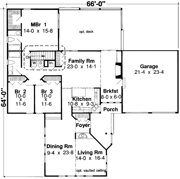 Modern Floor Plan - Main Floor Plan #312-434