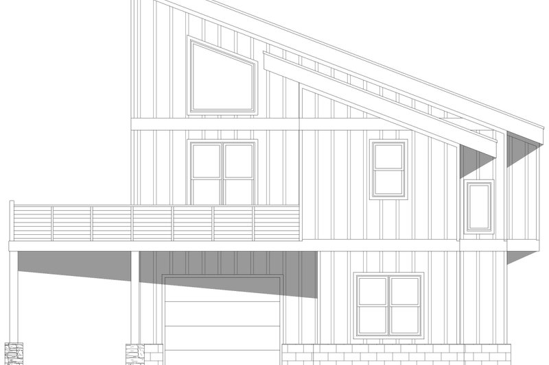 House Design - Exterior - Other Elevation 1 for Beach House Plan #932-1120 - 3 bed, 4 bath