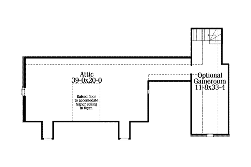 Architectural House Design - Floor Plan - Other Floor for Colonial House Plan #406-129 - 3 bed, 2.5 bath