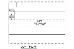 Floor Plan - Upper Floor for Craftsman House Plan #1064-90, 0 bath