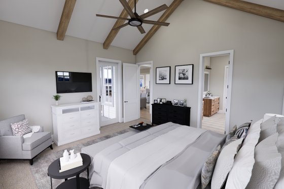 Interior - Master Bedroom 1 for Farmhouse House Plan #51-1282 - 3 bed, 3.5 bath
