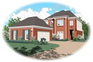 European Exterior - Front Elevation Plan #81-830