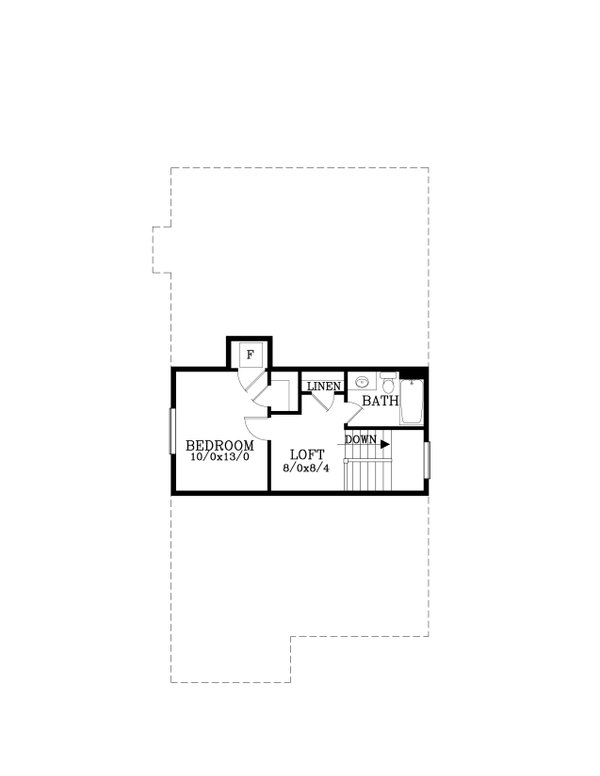 Craftsman Floor Plan - Upper Floor Plan #53-722