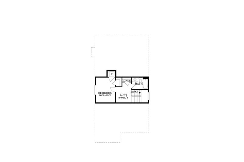 Architectural House Design - Floor Plan - Upper Floor for Craftsman House Plan #53-722 - 3 bed, 2.5 bath