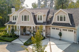 House Blueprint - Exterior - Front Elevation for Beach House Plan #1114-17 - 3 bed, 3.5 bath