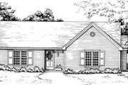 Traditional Style House Plan - 3 Beds 2 Baths 1389 Sq/Ft Plan #30-130 