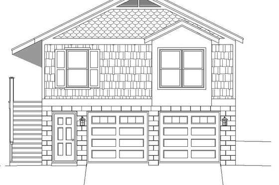 Exterior - Front Elevation 3 for Country House Plan #932-139 - 1 bed, 1 bath