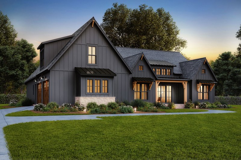 Dream House Plan - Exterior - Other Elevation 3 for Farmhouse House Plan #1074-84 - 4 bed, 3.5 bath