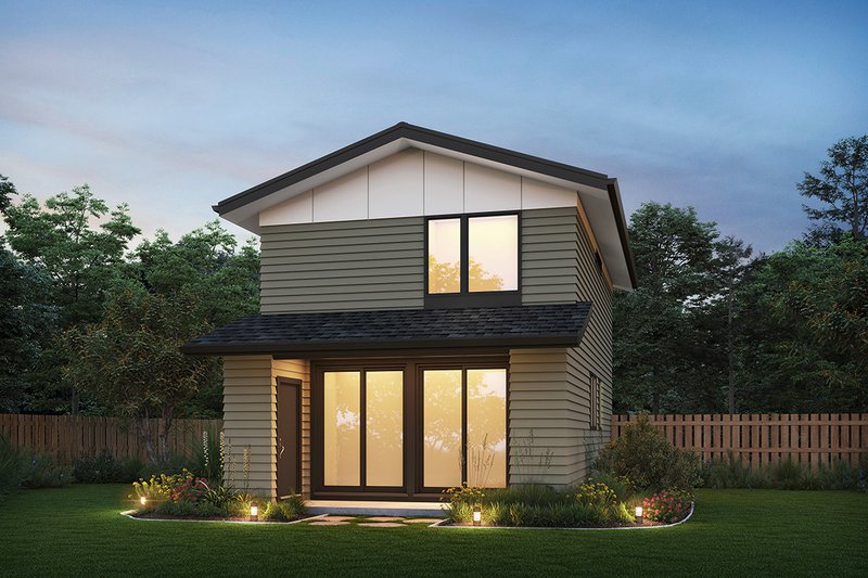 Home Plan - Exterior - Rear Elevation for Contemporary House Plan #48-1103 - 3 bed, 3 bath