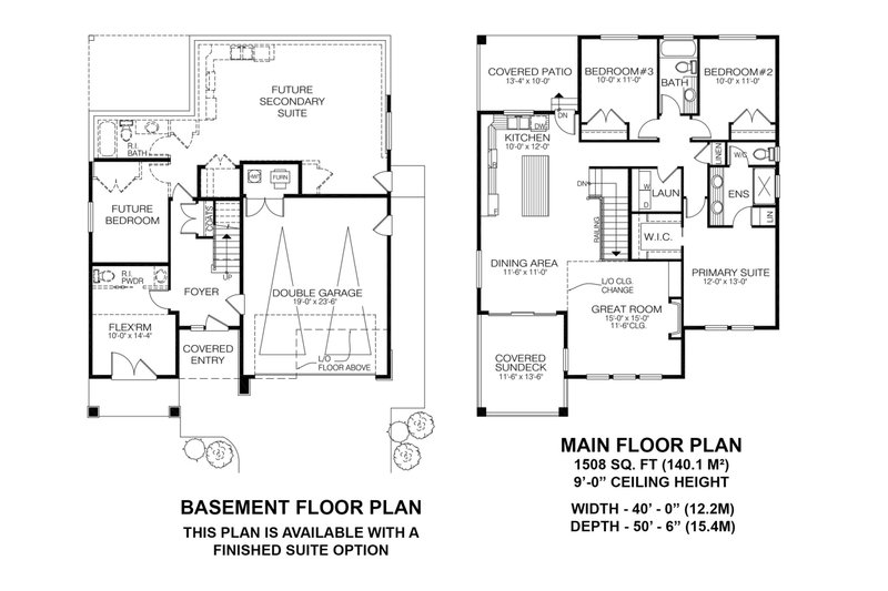 House Design - Floor Plan - Main Floor for Contemporary House Plan #1100-63 - 3 bed, 4 bath