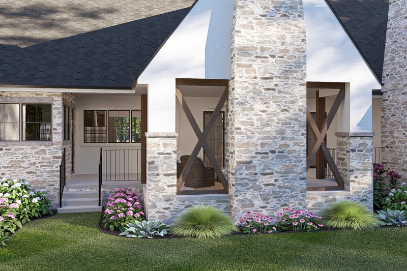 Home Plan - Exterior - Rear Elevation for Cottage House Plan #455-678 - 3 bed, 2.5 bath