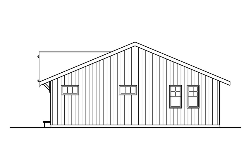 Exterior - Other Elevation 1 for Ranch House Plan #124-527 - 3 bed, 2 bath