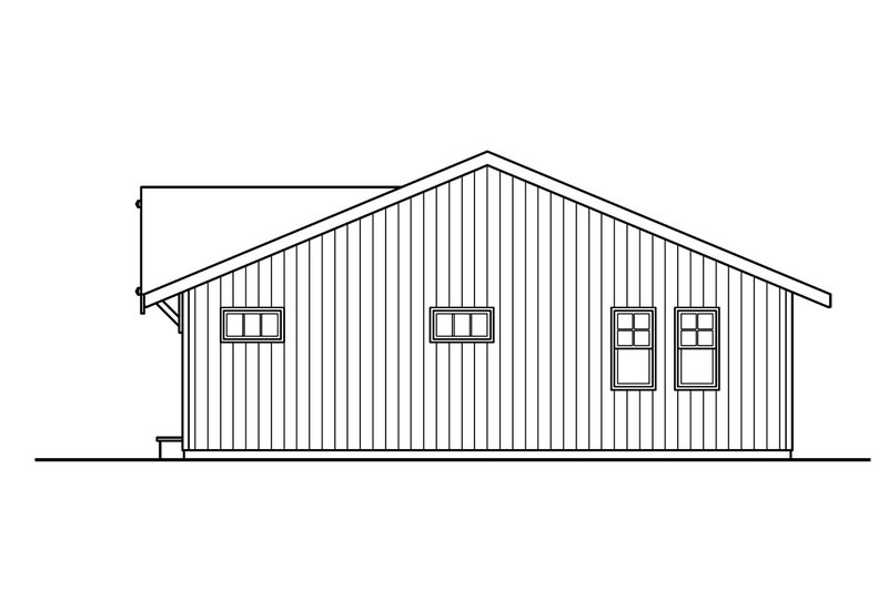 Home Plan - Exterior - Other Elevation 1 for Ranch House Plan #124-527 - 3 bed, 2 bath