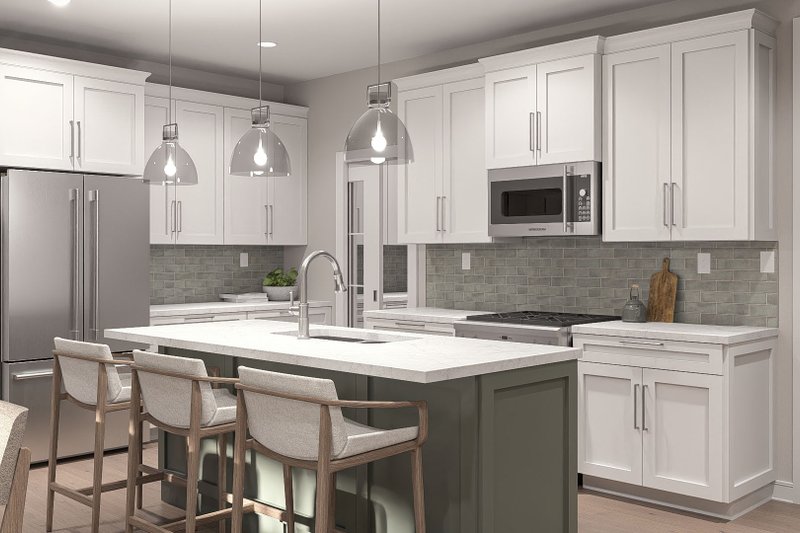 House Blueprint - Interior - Kitchen for Traditional House Plan #455-775 - 4 bed, 3.5 bath