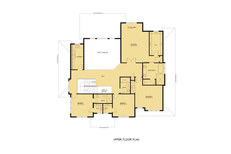Dream House Plan - Floor Plan - Upper Floor for Contemporary House Plan #1066-224 - 4 bed, 4.5 bath