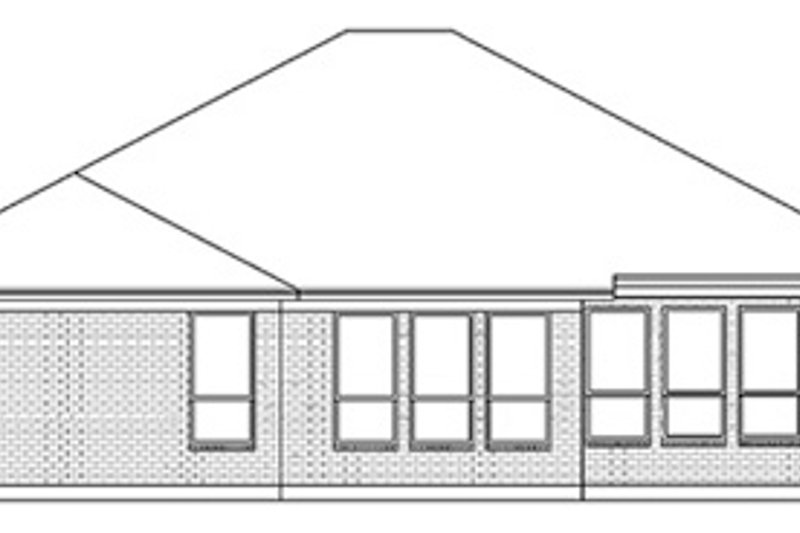 Dream House Plan - Exterior - Rear Elevation for European House Plan #84-245 - 4 bed, 2 bath