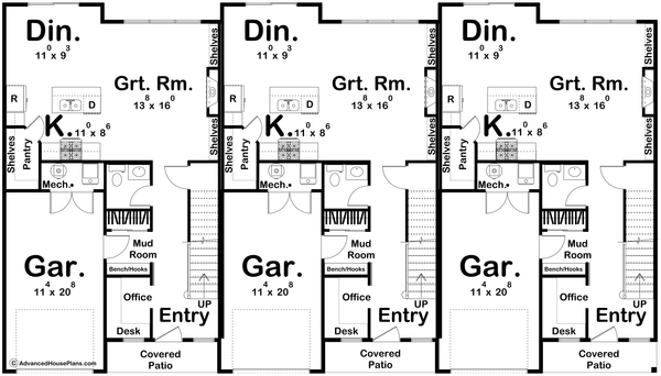 Dream House Plan - Modern Floor Plan - Main Floor Plan #455-657