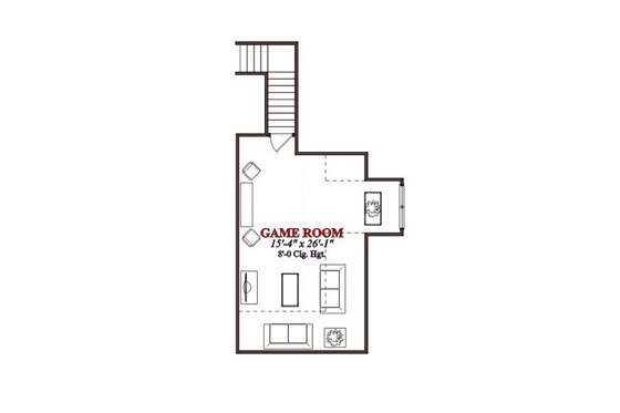 Floor Plan - Other Floor for Traditional House Plan #63-311 - 3 bed, 2.5 bath