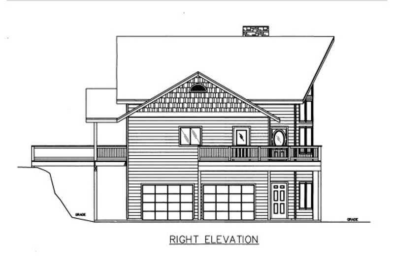 Home Plan - Exterior - Other Elevation 1 for Contemporary House Plan #117-803 - 3 bed, 2.5 bath