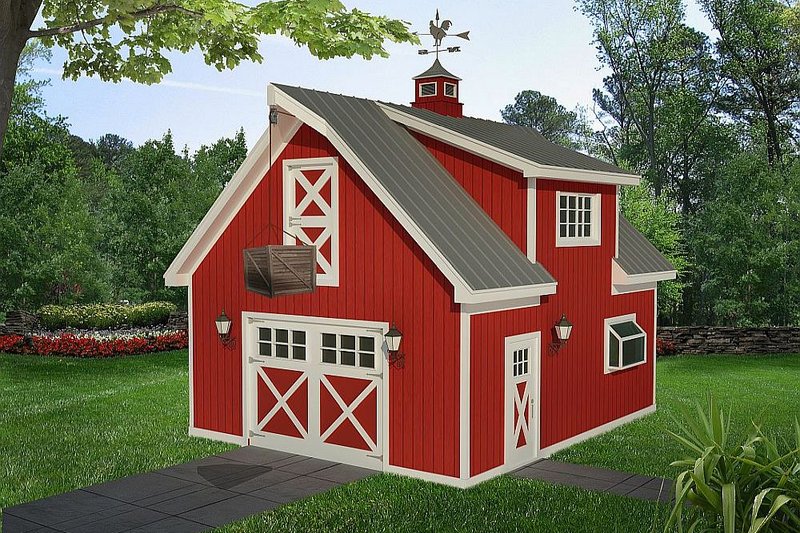 Architectural House Design - Farmhouse Exterior - Front Elevation Plan #932-323