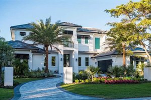 Beach Exterior - Front Elevation Plan #548-55