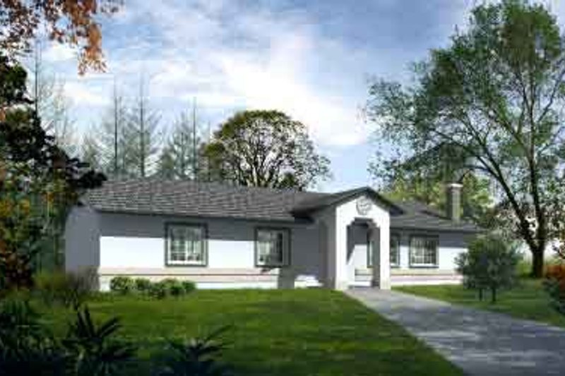 Ranch Style House Plan - 3 Beds 2 Baths 1508 Sq/Ft Plan #1-1269