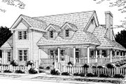 Country Style House Plan - 4 Beds 3.5 Baths 2380 Sq/Ft Plan #20-183 