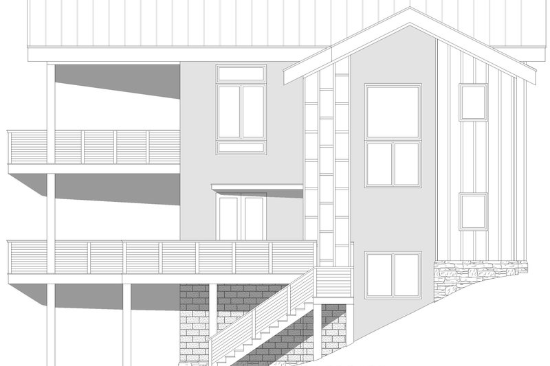 Architectural House Design - Exterior - Other Elevation 1 for Contemporary House Plan #932-1358 - 4 bed, 3 bath