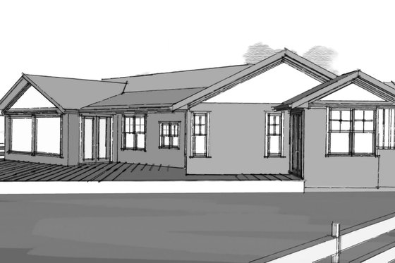 Exterior - Other Elevation 1 for Craftsman House Plan #1101-3 - 4 bed, 3.5 bath