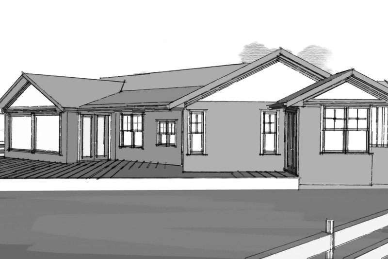 Dream House Plan - Exterior - Other Elevation 1 for Craftsman House Plan #1101-3 - 4 bed, 3.5 bath