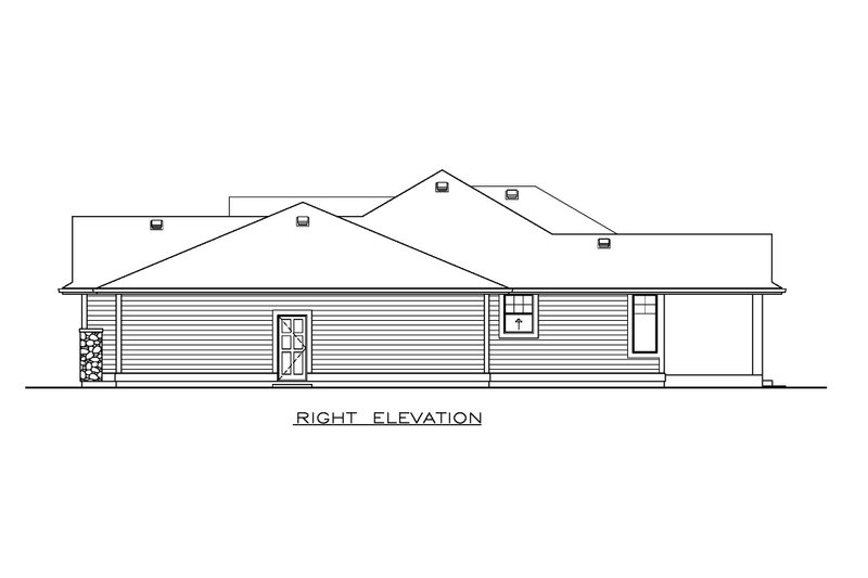Home Plan - Exterior - Other Elevation 1 for Craftsman House Plan #1100-169 - 3 bed, 2 bath