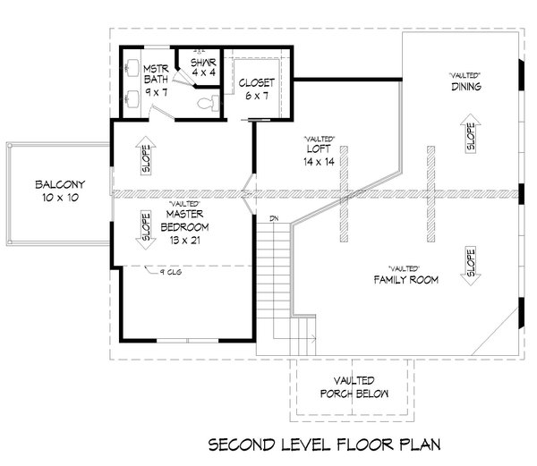 Home Plan - Traditional Floor Plan - Upper Floor Plan #932-446
