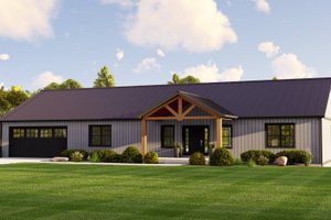 Home Plan - Barndominium Exterior - Front Elevation Plan #1064-225