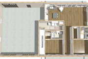 Farmhouse Style House Plan - 2 Beds 2 Baths 1292 Sq/Ft Plan #44-262 