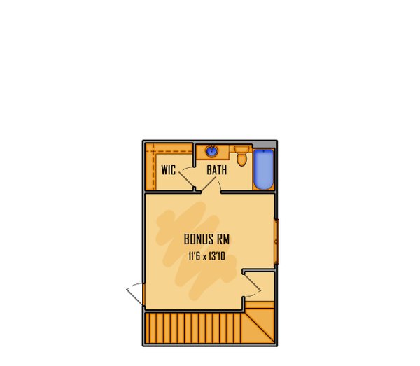 House Plan Design - Floor Plan - Upper Floor for European House Plan #1081-47 - 4 bed, 3 bath