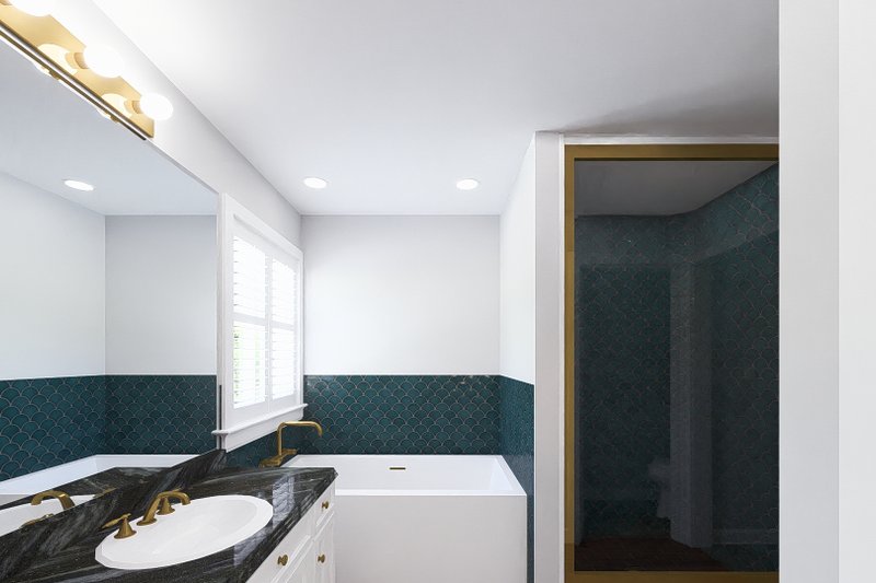 House Design - Interior - Master Bathroom 1 for Craftsman House Plan #1060-215 - 4 bed, 2.5 bath