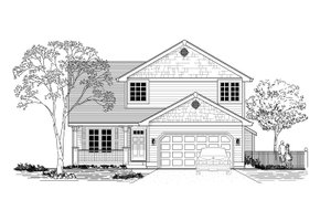 Craftsman Exterior - Front Elevation Plan #53-550