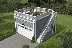 Contemporary Exterior - Front Elevation Plan #932-111